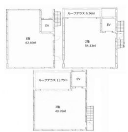 リベラ北青山3丁目ビル 1-3階 間取り図