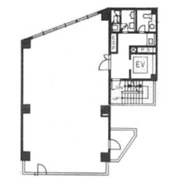 新宿サンエービル 5階 間取り図