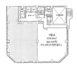 升本ビル(新宿西口) 7階B 間取り図