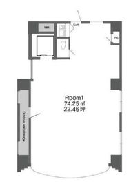 サテライトフジビル 2階 間取り図