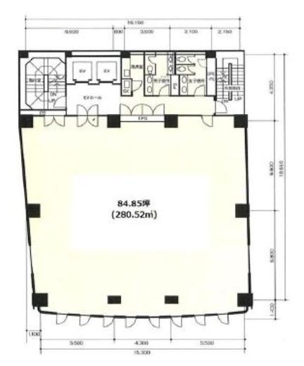 白揚ビル 6階 間取り図