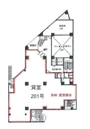 レイフラット新宿 201 間取り図