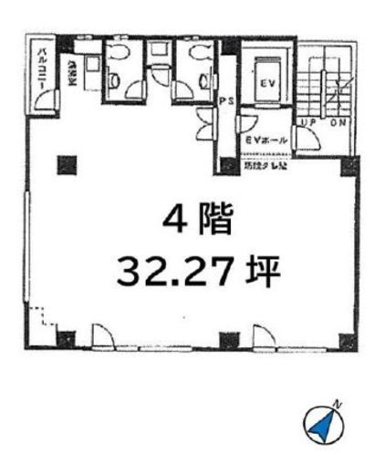 パレスピアビル 4階 間取り図