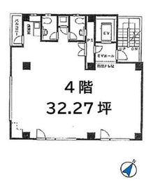 パレスピアビル 4階 間取り図