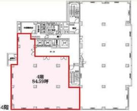 恒産第3ビル 4階A 間取り図