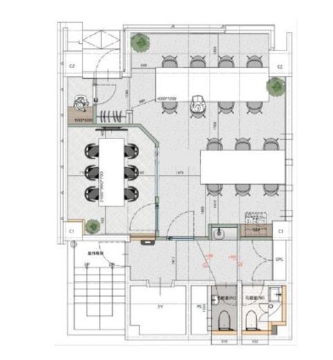 JP-BASE芝公園 4階 間取り図