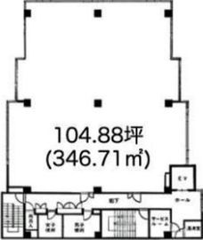 ヤダビル 6階 間取り図