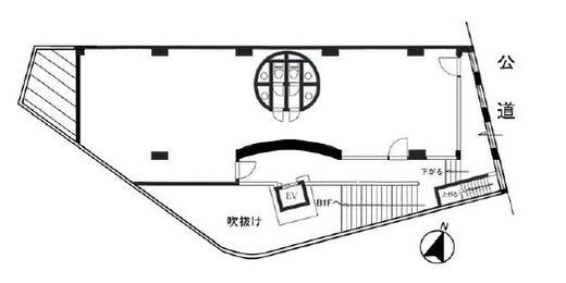 クレアトゥール 1階 間取り図