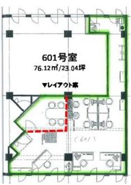 麻布台日ノ樹ビル 601 間取り図