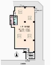 神楽坂矢来町 1階 間取り図