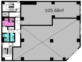 興産大森ビル 3階A 間取り図