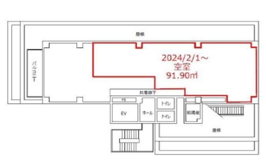 広小路ビル 8階 間取り図