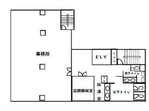 ビルネット築地ビル (旧：築地MFビル26号館) 4階 間取り図