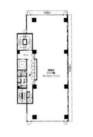 SAビル (上野) 4階 間取り図