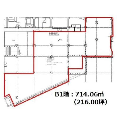 新宿ワシントンホテルビル 地下1階 間取り図