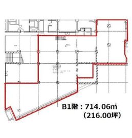 新宿ワシントンホテルビル 地下1階 間取り図