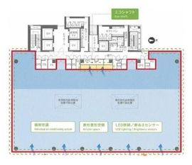 恵比寿ファーストスクエア 11階A 間取り図