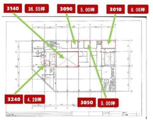 築地KYビル 3140 間取り図