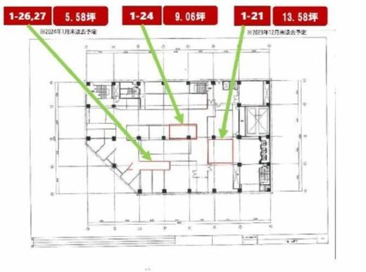 築地KYビル 1-21 間取り図