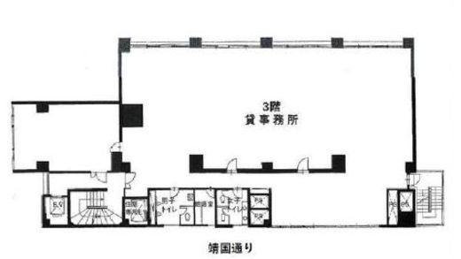 カーサ四谷 3階 間取り図