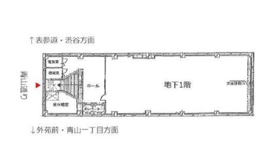 青山鈴木硝子ビル B1階 間取り図