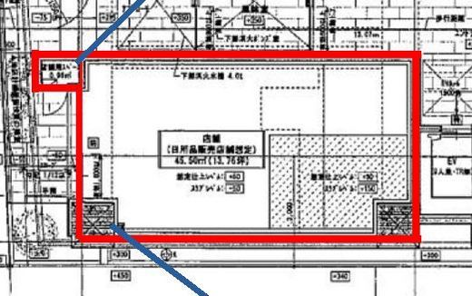 クロスレジデンス日本橋本町 1階 間取り図