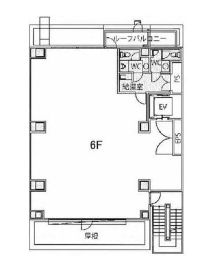 Box'R Akiba 6階 間取り図