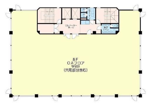 高輪カネオビル 8階 間取り図