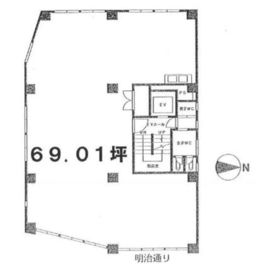 新宿オミビル 6階 間取り図