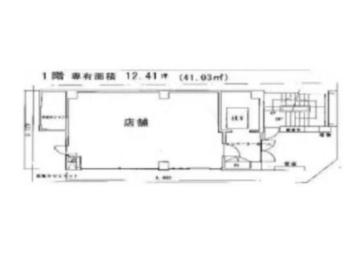 NO.1ニイクラビル 1階 間取り図