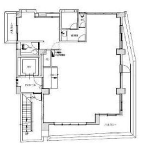 ツバメグロースビル 8階 間取り図