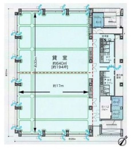 日本橋T&Dビル 4階 間取り図