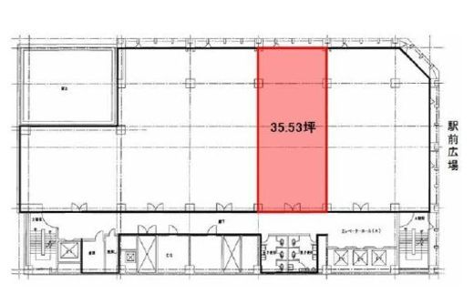 松岡セントラルビル 3階2 間取り図