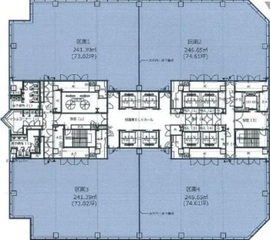 有明フロンティアビルA棟 5階 間取り図