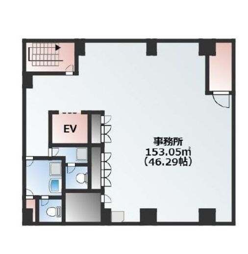 GM-Gビル B1階 間取り図