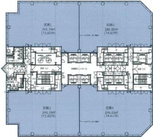 有明フロンティアビルB棟 4階 間取り図