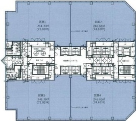 有明フロンティアビルB棟 4階 間取り図