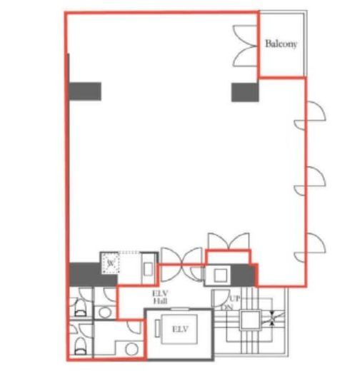 SKI虎ノ門 6階 間取り図