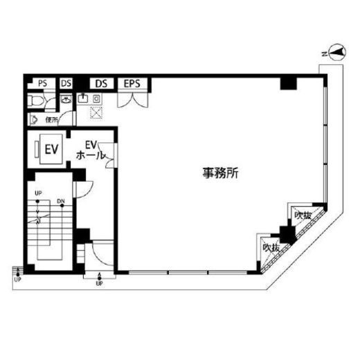八重洲新宿御苑ビル 4階 間取り図