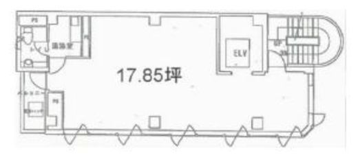 NO.1ニイクラビル 2階 間取り図