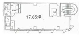 NO.1ニイクラビル 2階 間取り図