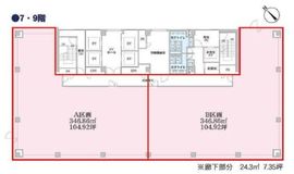 八丁堀トーセイビル(旧:（仮称）NBF八丁堀テラス イースト) 9階A 間取り図