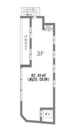 西麻布一丁目ビル 3階 間取り図