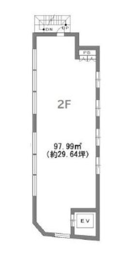 西麻布一丁目ビル 2階 間取り図