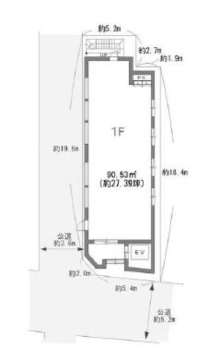 西麻布一丁目ビル 1階 間取り図