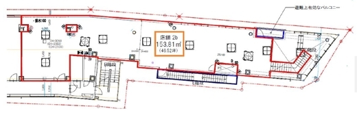 渋谷ブリッジ 2b区画 間取り図