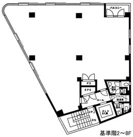 新宿北斗ビル 4階 間取り図