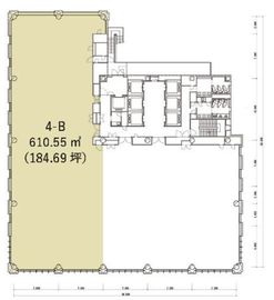 渋谷南東急ビル 4-B 間取り図