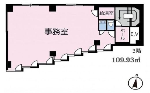 目黒アオキビル 3階 間取り図