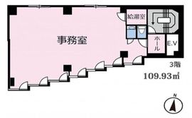 目黒アオキビル 3階 間取り図
